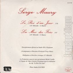 [Pochette de Le roi d’un jour (Serge MAURY) - verso]