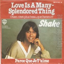 [Pochette de Love is a many-splendored thing (Rien n’est plus beau que l’amour) (SHAKE) - verso]