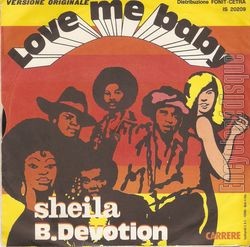 [Pochette de Love me baby (SHEILA B. DEVOTION) - verso]