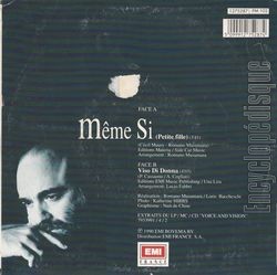 [Pochette de Mme si (Petite fille) (Demis ROUSSOS) - verso]