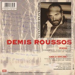 [Pochette de Posie (Demis ROUSSOS) - verso]