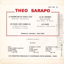 [Pochette de La maison qui ne chante plus (Tho SARAPO) - verso]