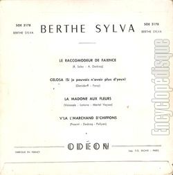 [Pochette de Le raccommodeur de faence (Berthe SYLVA) - verso]