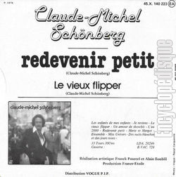 [Pochette de Redevenir petit (Claude-Michel SCHNBERG) - verso]