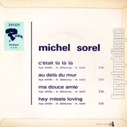 [Pochette de C’tait la la la (Michel SOREL) - verso]