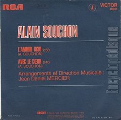 [Pochette de L’amour 1830 (Alain SOUCHON) - verso]