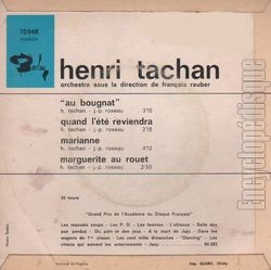 [Pochette de "Au bougnat" (Henri TACHAN) - verso]