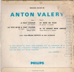 [Pochette de  tout choisir (Anton VALRY) - verso]