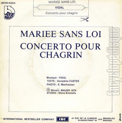 [Pochette de Marie sans loi (Christian VIDAL) - verso]