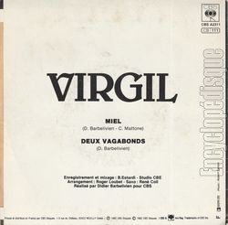 [Pochette de Miel (VIRGIL) - verso]