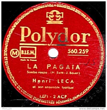 [Pochette de Monsieur le consul  Curityba / La pagata (Henry LECA)]