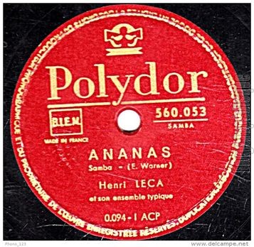 [Pochette de Ananas / Le danseur du perroquet (Henry LECA)]