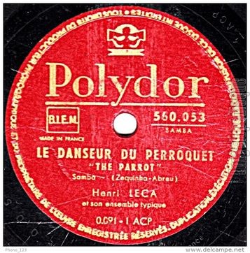 [Pochette de Ananas / Le danseur du perroquet (Henry LECA) - verso]