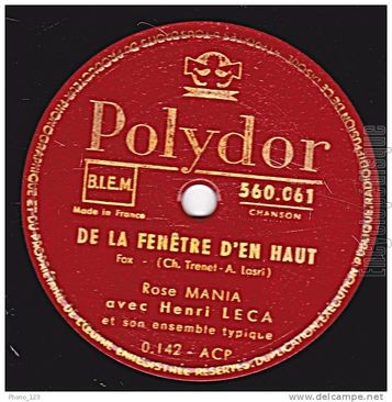 [Pochette de Au Chili / De la fentre d’en haut (Henry LECA) - verso]