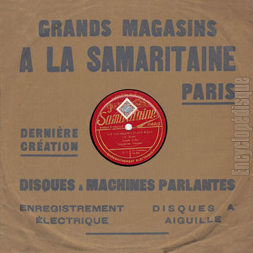 [Pochette de Sang viennois / Sur les grands flots bleus (78 tours  Samaritaine ) - verso]