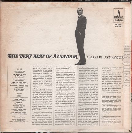 [Pochette de The very best of Aznavour (Charles AZNAVOUR) - verso]