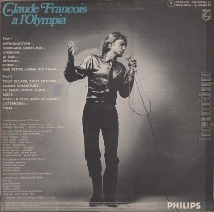 [Pochette de Claude Franois  l’Olympia (Claude FRANOIS) - verso]