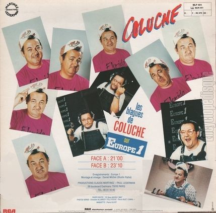 [Pochette de Enfoirs excusez-nous (COLUCHE) - verso]