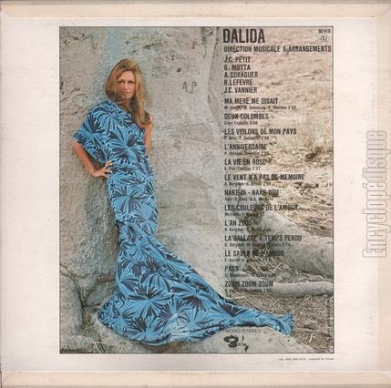 [Pochette de Dalida (DALIDA) - verso]