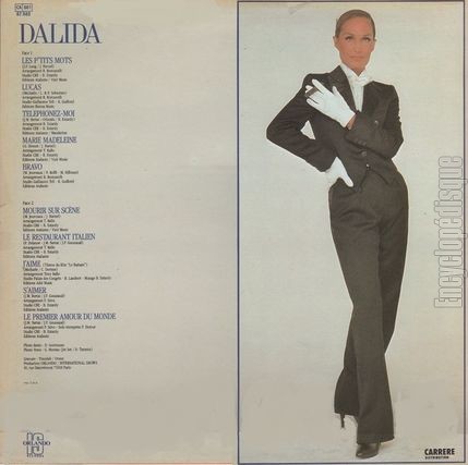 [Pochette de Les p’tits mots (DALIDA) - verso]