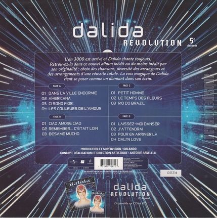 [Pochette de Rvolution (5 du nom) (DALIDA) - verso]