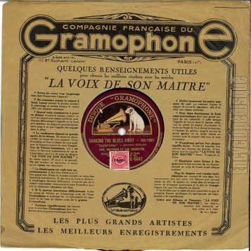 [Pochette de Paul Whiteman et son orchestre -  Shaking the blues away / Dancing shadows  (Gramophone K)]