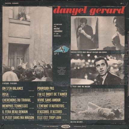 [Pochette de On s’en balance (Danyel GRARD) - verso]