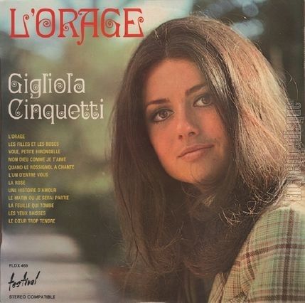 [Pochette de L’orage (Gigliola CINQUETTI)]