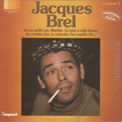 [Pochette de Ne me quitte pas… Volume 3 (Jacques BREL)]