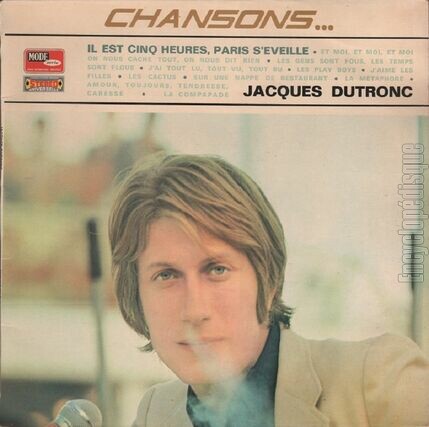 [Pochette de Chansons… Il est cinq heures, Paris s’veille (Jacques DUTRONC)]