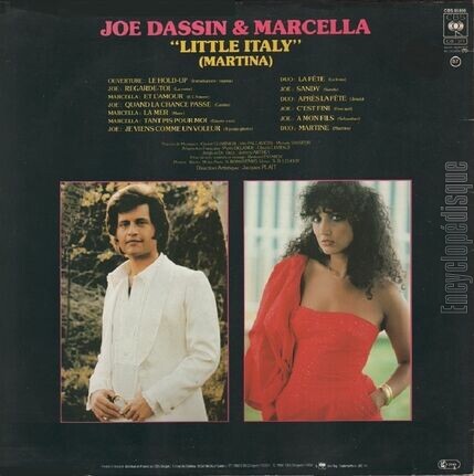 [Pochette de Little Italy (Martina) (Joe DASSIN) - verso]