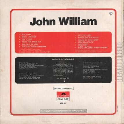 [Pochette de Nol (John WILLIAM) - verso]