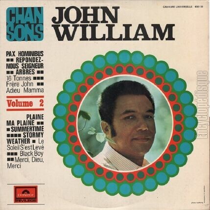 [Pochette de Chansons - Volume 2 (John WILLIAM)]