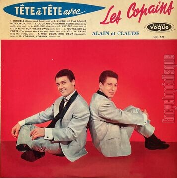 [Pochette de Tte  tte avec Les Copains (Les COPAINS (Alain et Claude))]