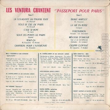 [Pochette de Passeport pour Paris (Les VENTURA) - verso]