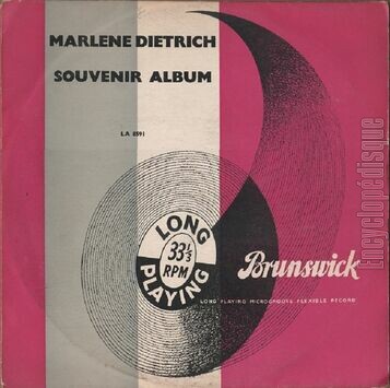 [Pochette de Souvenir album (Marlne DIETRICH)]