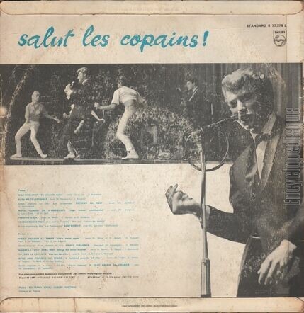 [Pochette de Salut les copains (Johnny HALLYDAY) - verso]