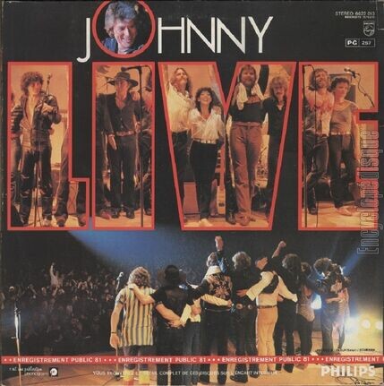 [Pochette de Johnny Live (Johnny HALLYDAY) - verso]