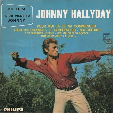 [Pochette de Pour moi la vie va commencer (Johnny HALLYDAY)]