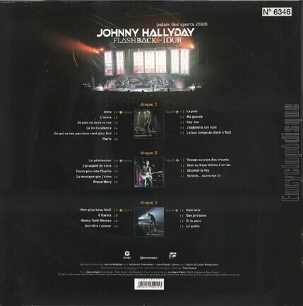 [Pochette de Flashback tour - Palais des Sports 2006 (Johnny HALLYDAY) - verso]