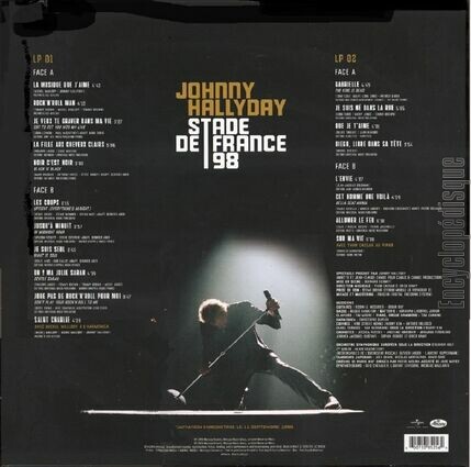 [Pochette de Stade de France 98 (Johnny HALLYDAY) - verso]