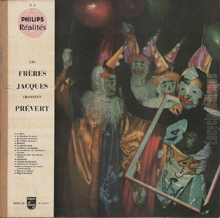 [Pochette de Les Frres Jacques chantent Prvert (Les FRRES JACQUES)]