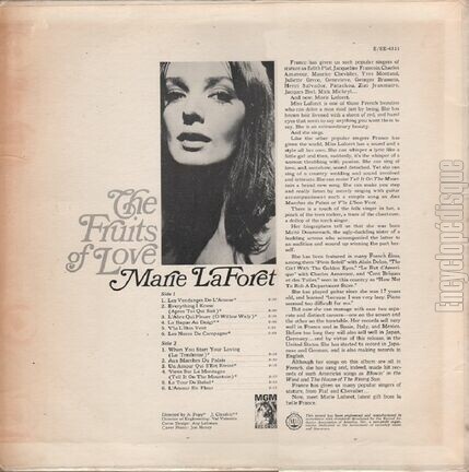 [Pochette de The fruits of love (Marie LAFORT) - verso]