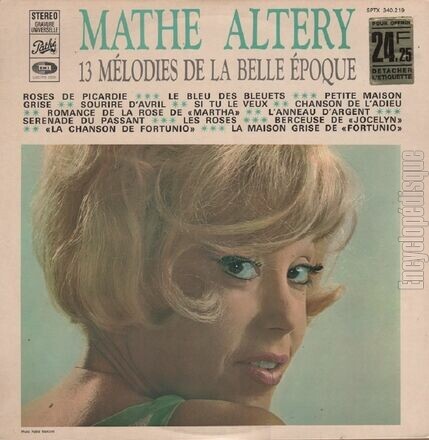 [Pochette de 13 mlodies de la Belle poque (Math ALTRY)]