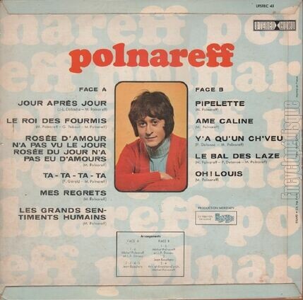 [Pochette de Volume 2 (Michel POLNAREFF) - verso]