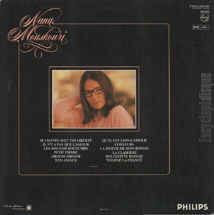 [Pochette de Qu’il est loin l’amour (Nana MOUSKOURI) - verso]