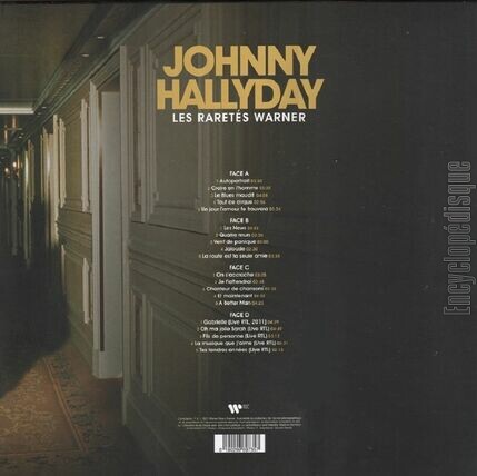 [Pochette de Les rarets Warner (Johnny HALLYDAY) - verso]