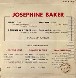 [Pochette de Minuit (Josphine BAKER) - verso]