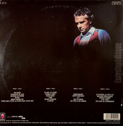 [Pochette de Concert 87 (Michel SARDOU) - verso]