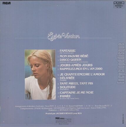 [Pochette de fantaisie - Mon pauvre bb… (Sylvie VARTAN) - verso]